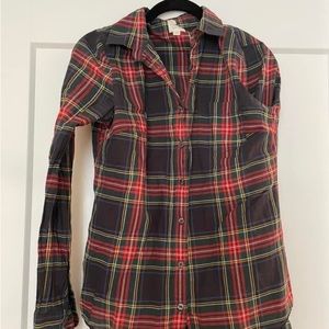 Plaid JCrew Oxford Shirt